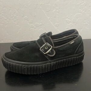 VANS Style 47 creeper black suede women's size 8